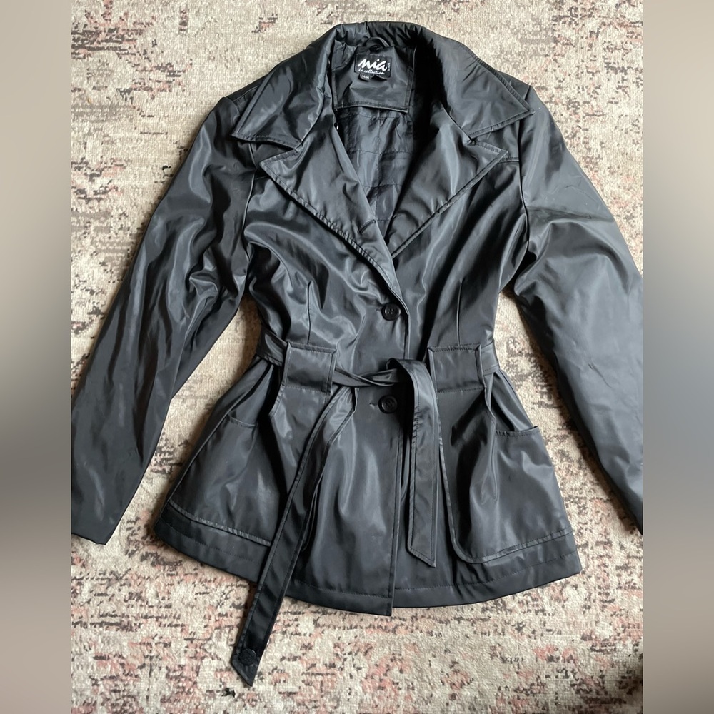 Vintage Y2K Black Belted Jacket